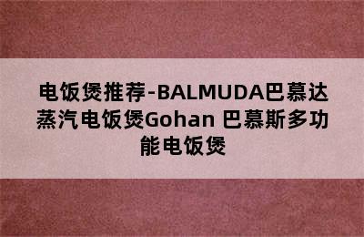 电饭煲推荐-BALMUDA巴慕达蒸汽电饭煲Gohan 巴慕斯多功能电饭煲